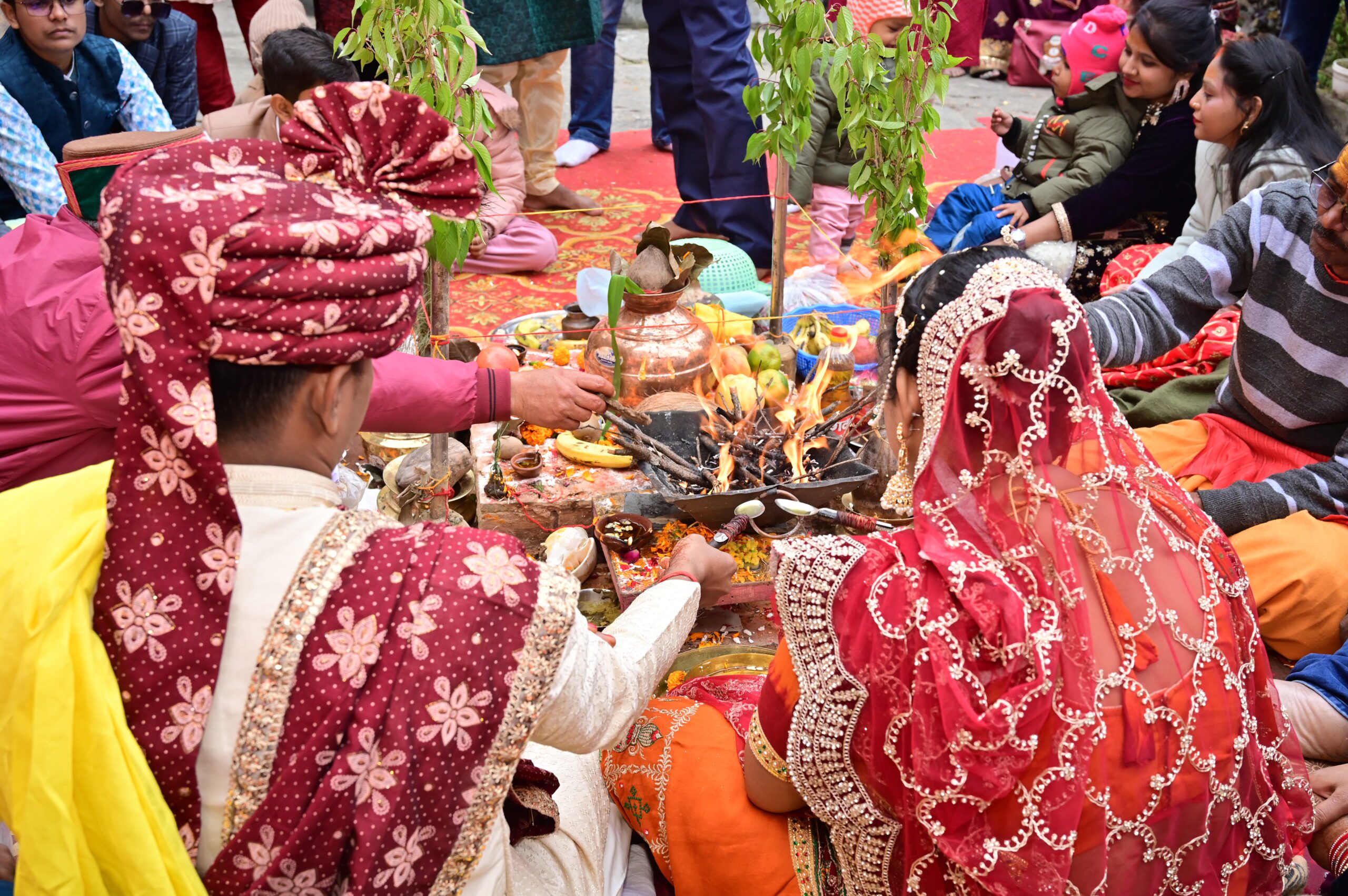 Pooja Samagri arrangments for triyuginarayan weddings